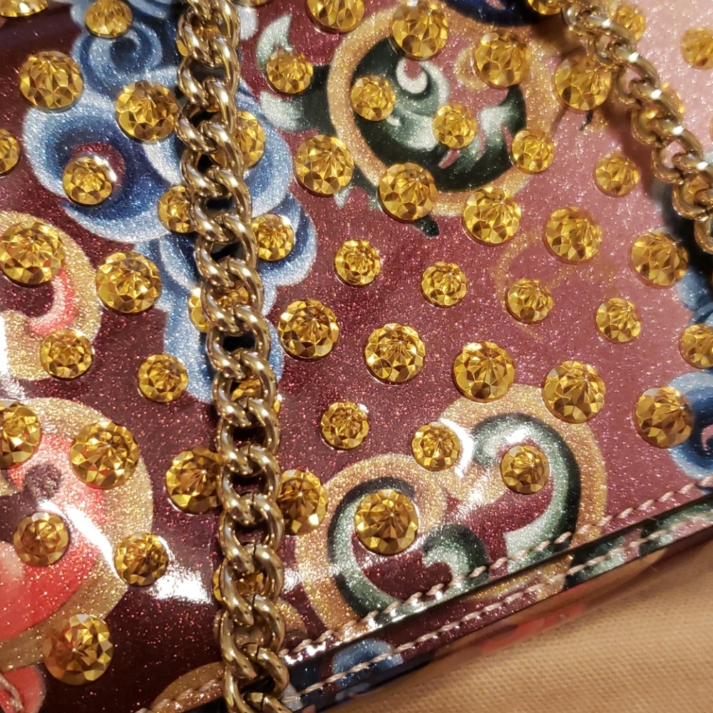 * SOLD*Christian Loubiton crossbody clutch bag - Picture 3 of 11